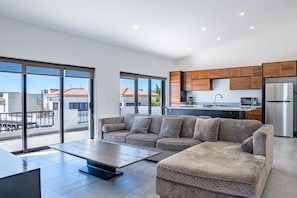 Luxury Villa | Living area | 70-cm Smart TV with digital channels, streaming services