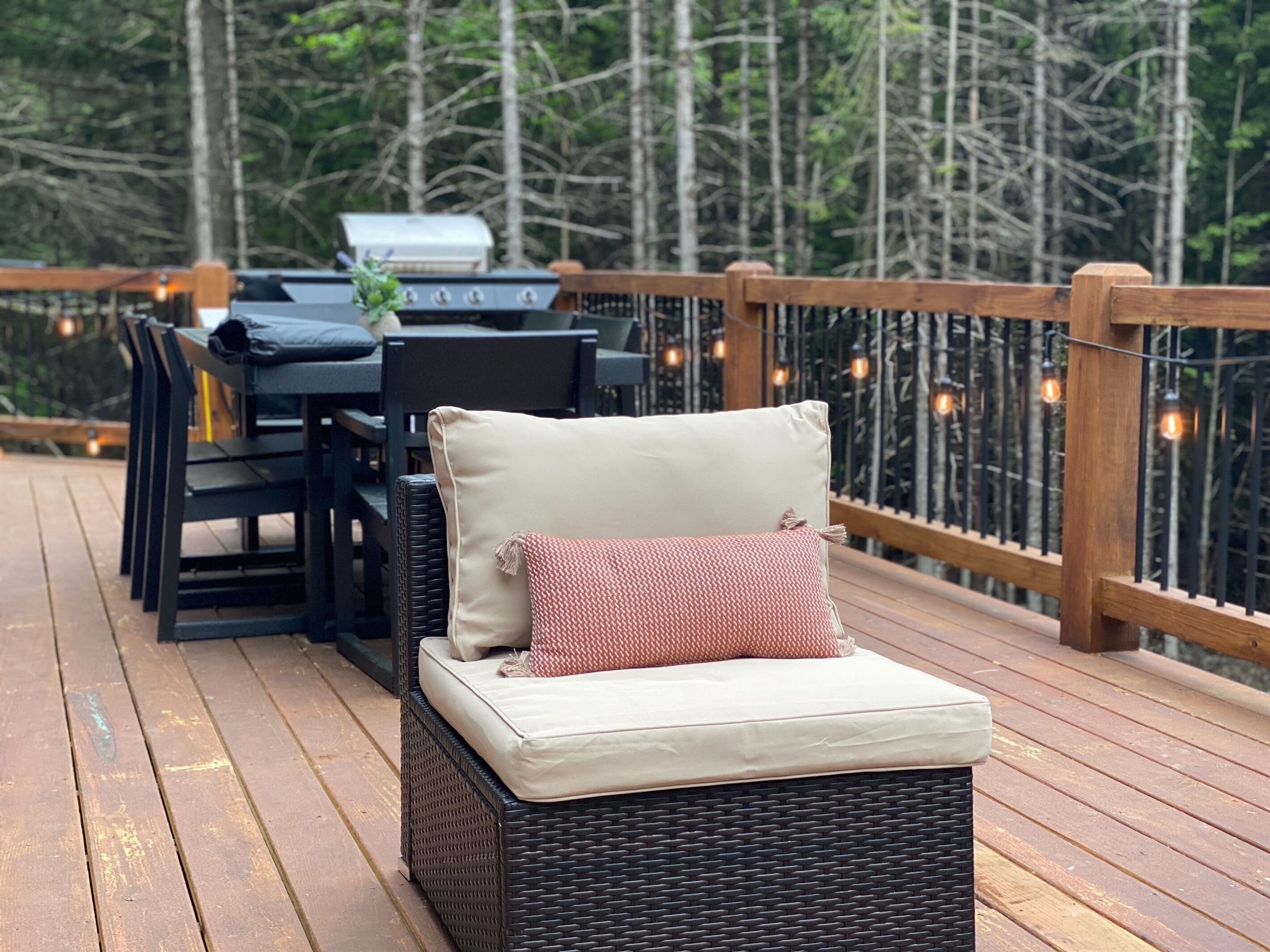 屋外ダイニングエリア