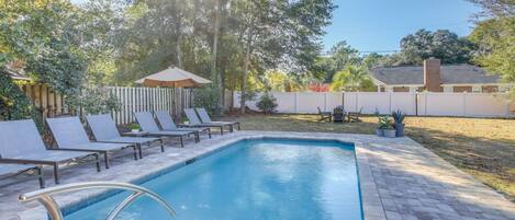 A heated pool