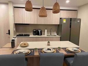 Fridge, microwave, oven, coffee/tea maker - Jacuzzi Privado. Vista increíble. Sector Exclusivo (Cartagena de Indias)