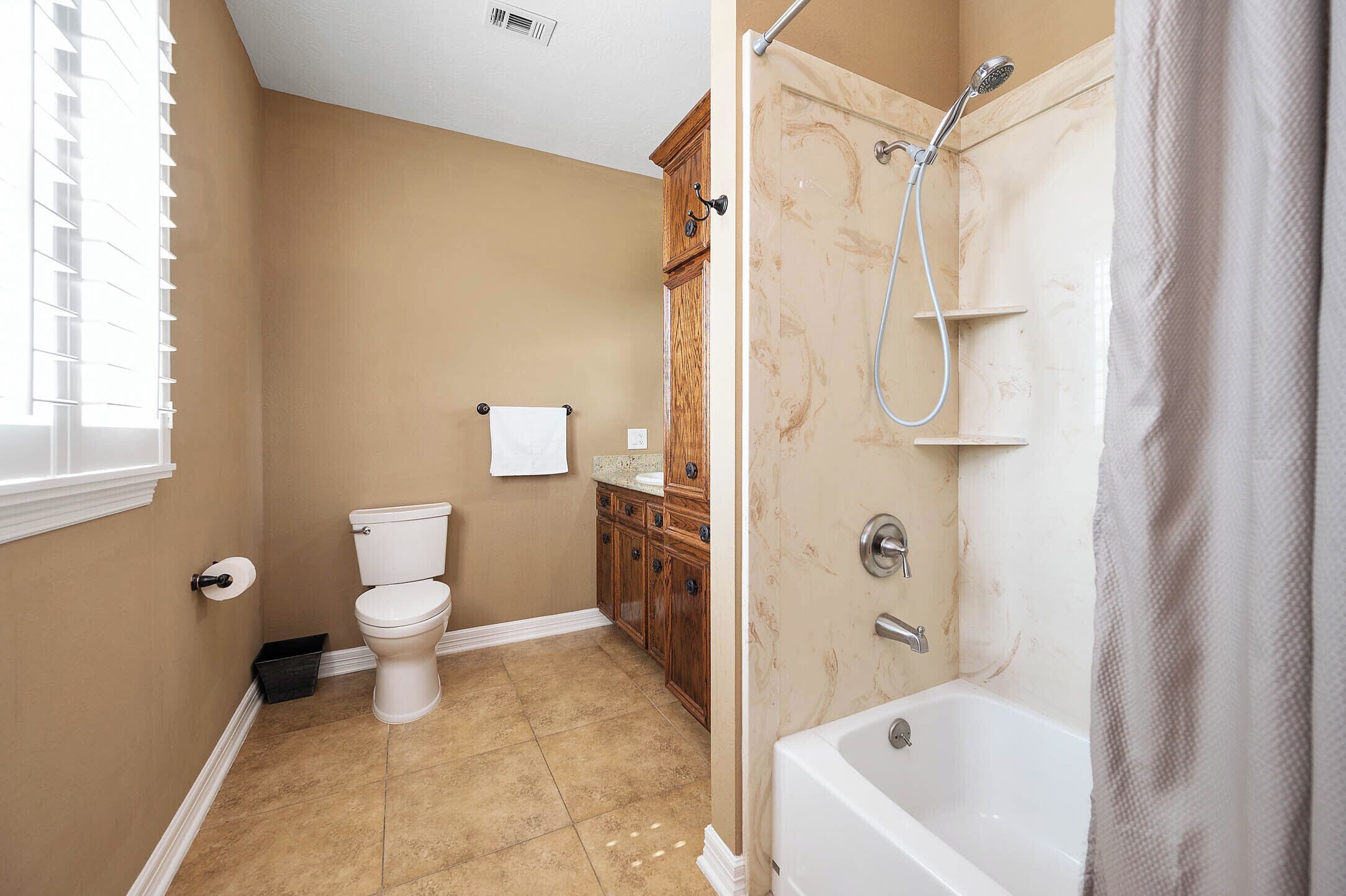Secondary En - Suite Bathroom is Anything but Secondary, Showcasing a Tub/Shower