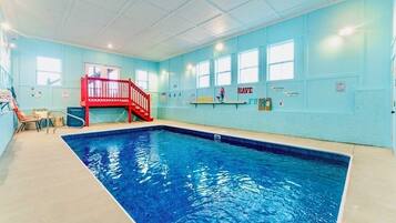 Indoor pool, a heated pool