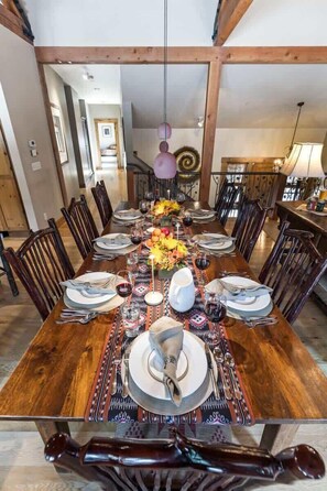 Dining - Abode at Granite Ridge, luxury lodge, sound system (Teton Village)