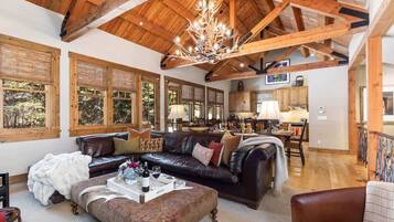TV, fireplace, offices