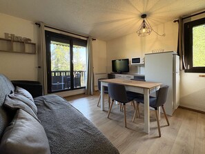 TV - 6-person studio with direct access to the slopes (LES ORRES)
