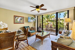TV - Serene 4th-floor 1bd garden view condo (Lahaina)