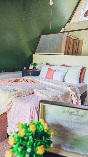 1 dormitorio, ropa de cama de alta calidad, edredones de plumas