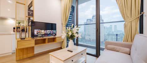 Deluxe Apartment, 2 Bedrooms | 2 bedrooms, desk, blackout curtains, soundproofing