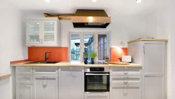 Fridge, oven, stovetop, dishwasher