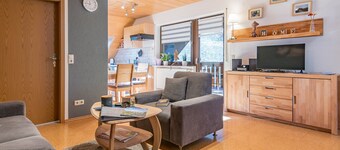 Holiday apartment Bergblick with 55 sqm, 2 bedrooms, max. 3 people