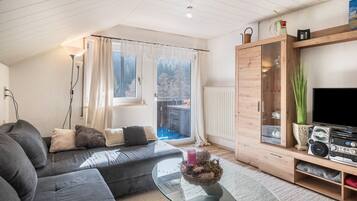 Tv, dvd-spelare och en stereo