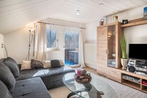 Tv, dvd-spelare och en stereo