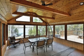 Dining - Aunt Alice's Cabin Lakeside Cabin on Buffalo Lake between Clam Lake and Lake Namakagon (Cable)