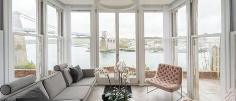 Smart TV, fireplace, video games, DVD player