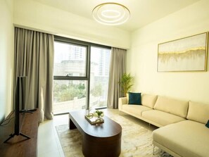 Apartment, 1 Bedroom, Terrace, Garden View | Living room - Mh - Luxury Redefined 1- Bedroom Ref - 4007 (Dubai)