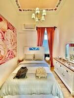 2 habitaciones y sábanas de algodón egipcio 