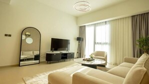 Apartment, 2 Bedrooms, Terrace, Garden View | Living room - Mh - Downtown Dubai Charm 2-bedroom Ref - 4003 (Dubai)