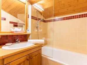 Bathroom - Duplex for 6, Hameau de la Forêt, 3 bedrooms, balconies, ski-in/ski-out (Valmorel)