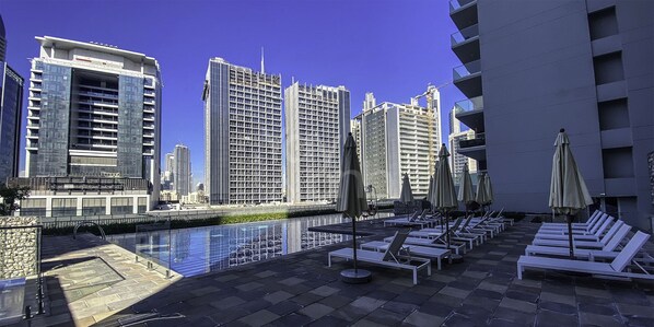 Apartment, 1 Bedroom, Balcony, City View | Pool - Mh- Lovely One Bedroom Apt Reva Residence Ref 24021 (Dubai)