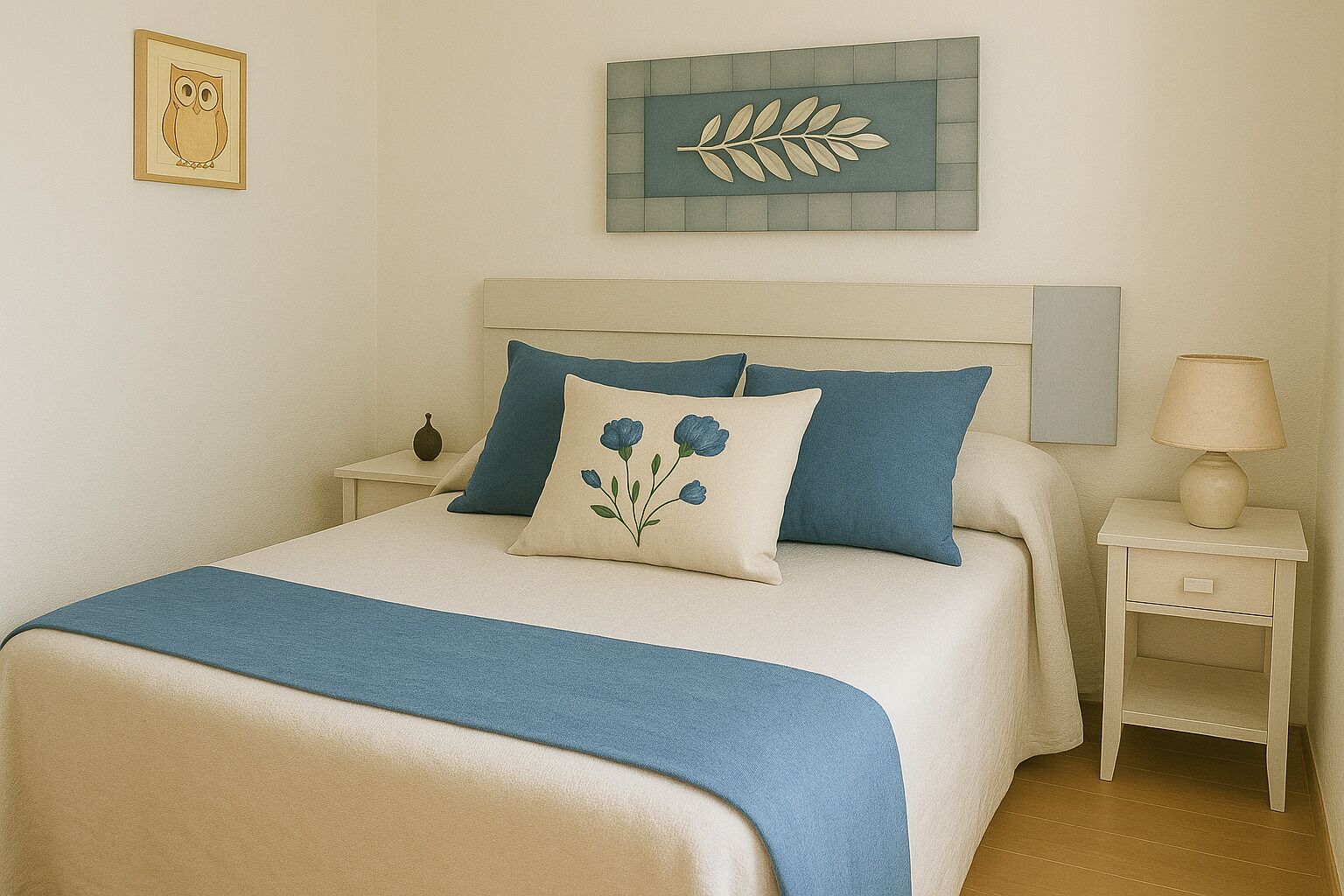 2 bedrooms, iron/ironing board, bed sheets