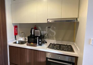 شقة - غرفة نوم واحدة - بشرفة - بمنظر للمحيط | المنشأة من الداخل