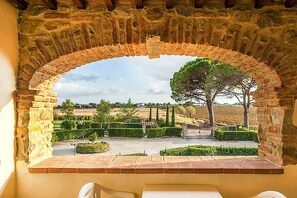 Outdoor dining - Fratta Apartments (Cortona)