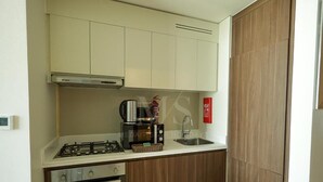 Apartamento, 1 quarto, sacada | Opções para refeição