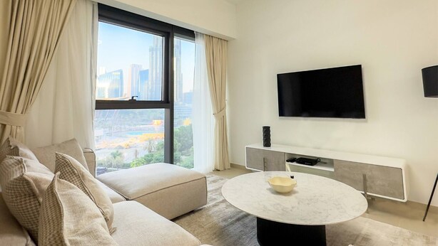 Apartment, 2 Bedrooms, Balcony | Living area - Mh-act One Act Two-2bhk-ref401 (Dubai)