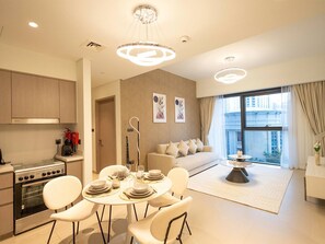 Apartment, 1 Bedroom | Living area - Mh - Act One - 1bhk - Ref504 (Dubai)