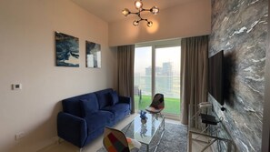 Apartment, 2 Bedrooms, City View | Living area - Mh - 2 Bhk Canal View Near Dubai Mall - Ref2516 (Dubai)