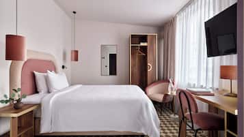 Habitación individual estándar | 1 habitación, ropa de cama de alta calidad y minibar