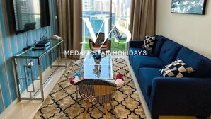 Living area - Mh - 2 Bhk With Burj Khalifa View - Ref2604 (Dubai)