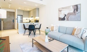 Leilighet – deluxe | Oppholdsområde