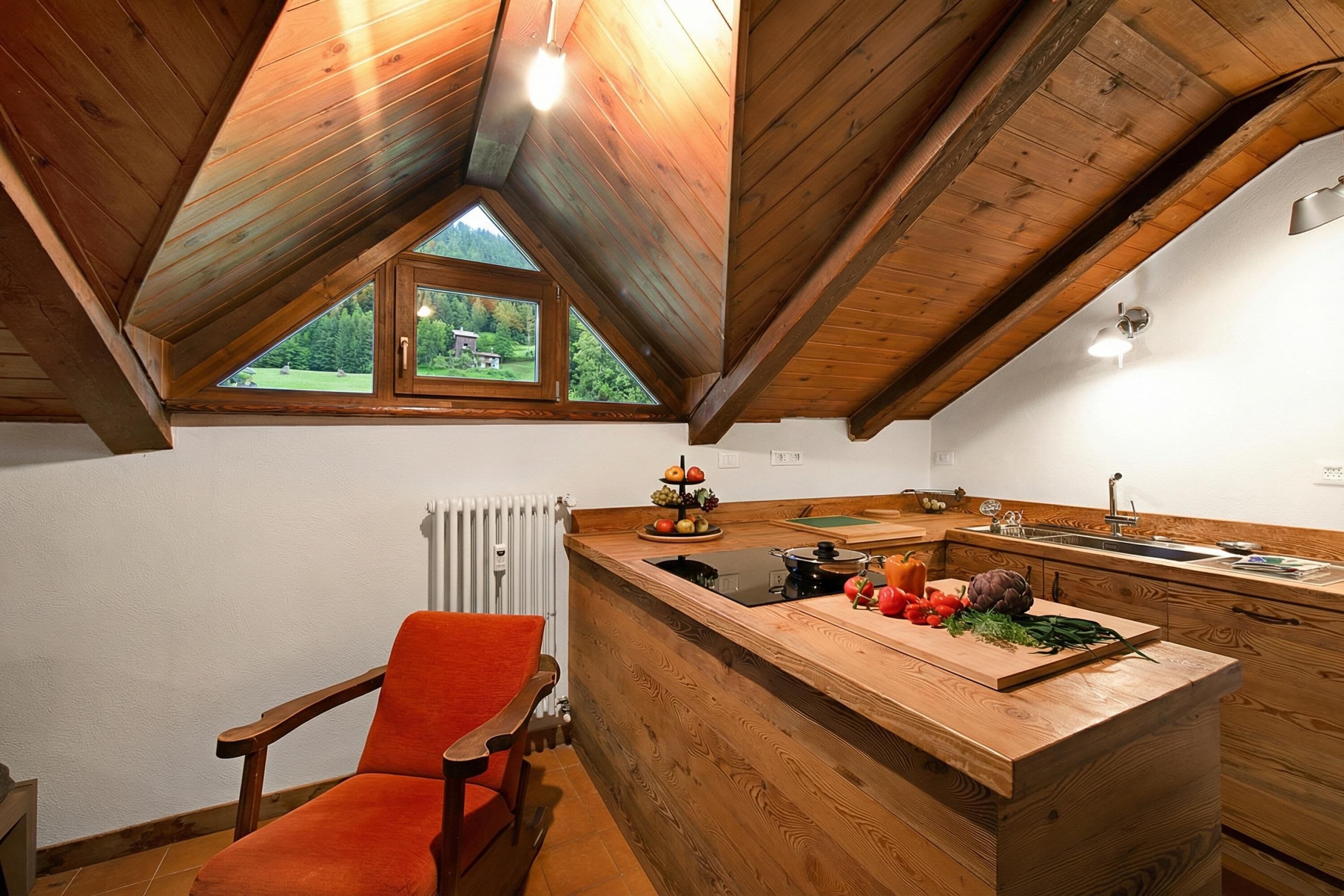 Standard-Apartment, Mehrere Schlafzimmer (Appartamento La Fontaine Ski In Ski) | Eigene Küche | Kühlschrank, Ofen, Herdplatte, Geschirrspüler