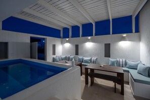 Pool - Deluxe With Outdoor Private Hot Tub & Beach Front, Aegean Melody Suites (Thira)