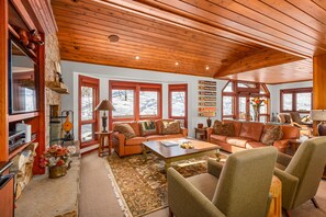 House, 3 Bedrooms | Living area - Ski-in/ski-out Townhome Near Adam's Ave Ski Access by The Woodrun V Townhouses by RedAwning (Snowmass Village)