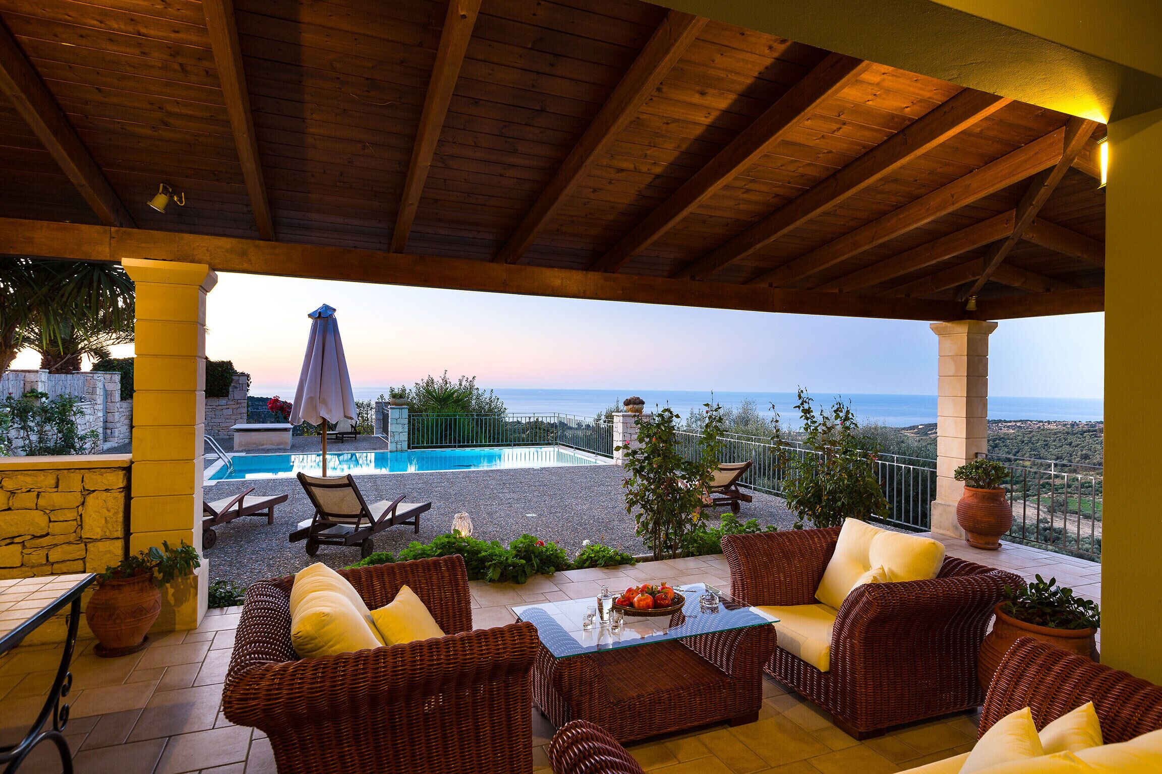 One Bedroom Villa with Private Pool (Efrosini) | Teras/patio