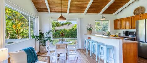 Ferienhaus, 2 Schlafzimmer | Eigene Küche | Ofen, Wasserkocher mit Kaffee-/Teezubehör, Toaster