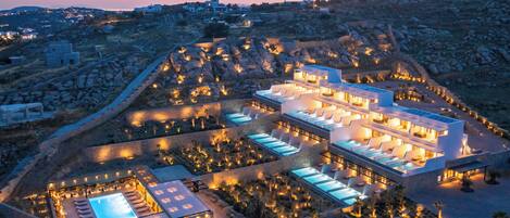 Alberca al aire libre por temporada