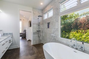 Shower, hair dryer