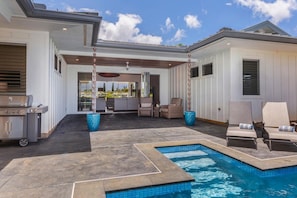 Terrace/patio - Pool & Spa, Ocean, Golf on the North Shore (Princeville)