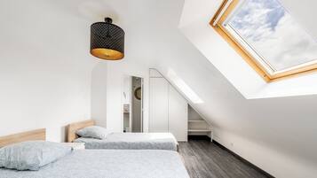 6 chambres, fer et planche Ă  repasser, Wi-Fi gratuit, draps fournis