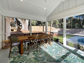 Outdoor dining - 4 BR Beach House | Heated Pool | Pet Friendly (Isle of Palms)