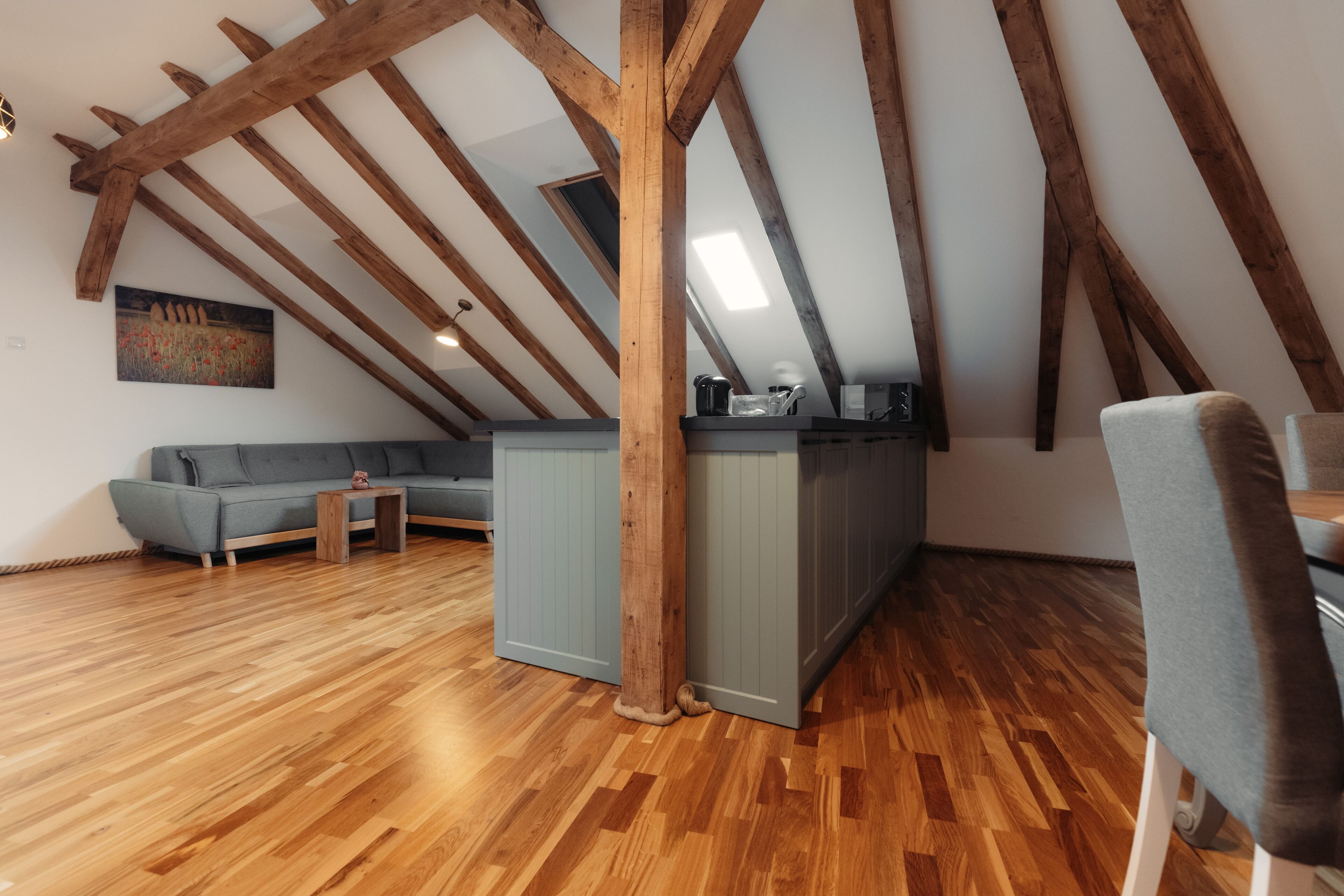 Superior Apartment | Living area | 102-cm Smart TV with cable channels, Netflix, heated floors