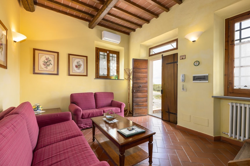 Agriturismo "Podere San Bartolo - Casa Colonica 3" Con Piscina Condivisa, Terrazza Privata E Wi-fi - Poggibonsi