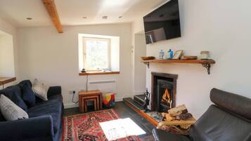 Cottage | Living area | Fireplace