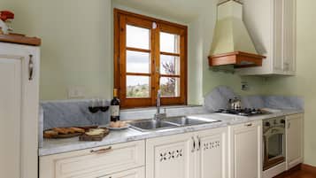 Fridge, oven, stovetop, dishwasher