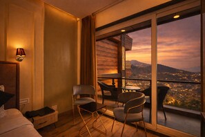 Himalayan View Super Deluxe with Private Balcony | Balcony view - AH Grand Villa - Hotel Near Dalai Lama Temple (Dharamshala)