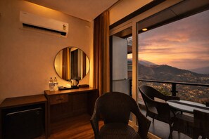 Deluxe Room Valley View with Balcony | Balcony view - AH Grand Villa - Hotel Near Dalai Lama Temple (Dharamshala)