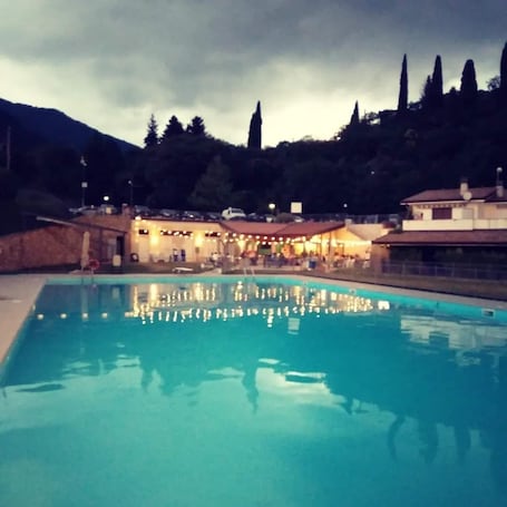 Pool. Holiday Home 'Al Chiaro Di Luna' with Balcony, Wi-Fi and Air Conditioning